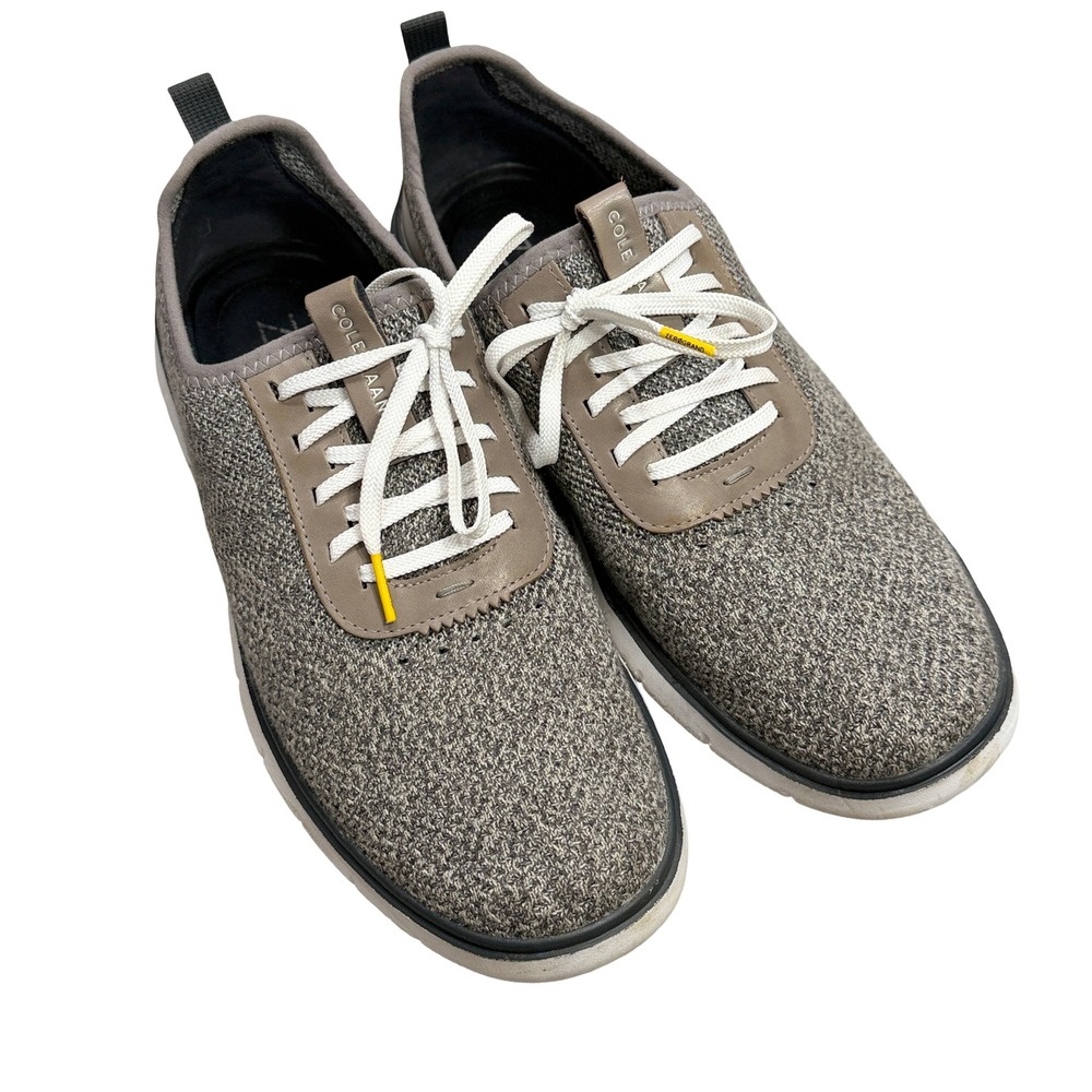 Cole Haan Zerogrand Stitchlite Oxford Grey Knit Sneakers C31405 Mens 11.5